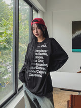 Oz Lettering Loose-Fit Long Sleeve