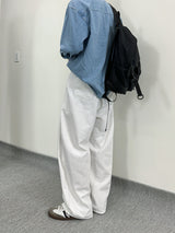 MR Non-fade curved half banding denim