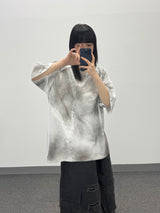 stain panel t-shirt