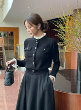 Coten Pearl Frill Knit Cardigan