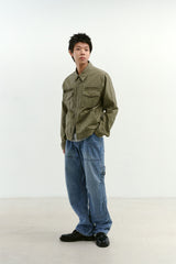 インシジョンダブルニーカーペンターパンツ (Washed Blue)