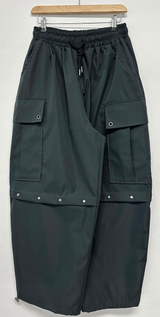 MIDDLE RIVET CARGO BALLOON PANTS 🍰🩶🖤💚4COLOR