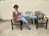 satin shirring top