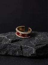 ASCLO Burgundy Cross Ring