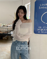[MADE] Bamin off‑shoulder wool knit