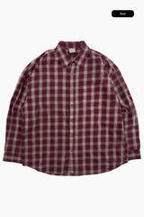 Grid vintage washed check shirt