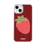 [MADE] Sweet strawberries silver epoxy case🍓