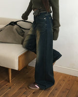[BELLIDE MADE] Ocean Wide Denim Pants