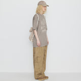 Into The Jungle Pigment Half Sleeve T Beige