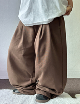 FRONT TWO PINTUCK BALLOON PANTS 🩶🤍🖤🍘5COLOR