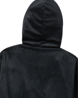 25FW WOMAN VELVET HOODIE JACKET BLACK