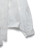 [LINE] Neck Shirring Tie Blouse