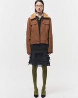 Bluesf searing suede short jacket