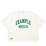 EXAMPLE アーチロゴスラブビッグシルエット半袖Tシャツ