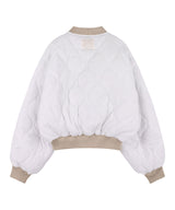 QUILTING REVERSIBLE EMBO JUMPER (IVORY)_F24ZA956