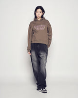 25FW WOMAN トゥインクルクロップフーディー ココア