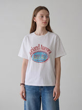 Mozz Crack Print Short Sleeve T-shirt