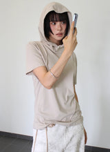 カーブ フーデッド ハーフ Tシャツ
