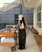 Patch nylon pants