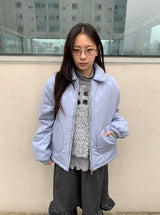 メバスダブルボタン半袖ニットベスト
