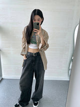 (UNISEX) ウールストックシアーサッカーシャツ