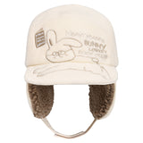 WITTY BUNNY FLEECE TROOPER HAT [IVORY]