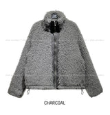 Light Boucle String Fur Jacket