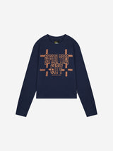 1/2 S.T.C. ライティングロゴロングスリーブ (NAVY)