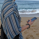 ASCLO Multi Stripe Knitting Short Sleeve Shirt (2color)