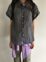 Dolman check shirt (4color)