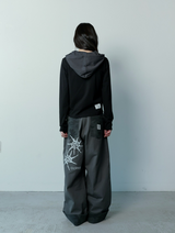 RICENE CAMO ROLL UP COTTON PANTS