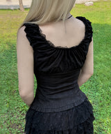 frill blouse (2colors)