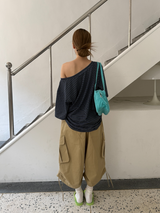 コットン バンディング バミューダパンツ