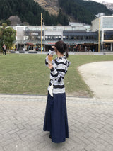 Luv Pintuck Banding Denim Skirt (2c)