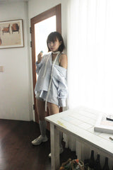 [pepe]pepe striped shirt(blue)