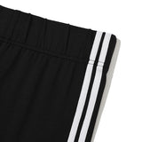 LINE POINT SHORT LEGGINGS [BLACK]