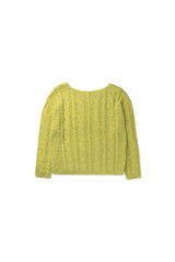 Cinnamon cable knit_olive