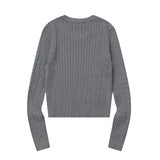 PRIMROSE V-NECK CROP KNIT (6COLOR)