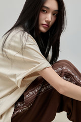 Embroidered Track Pants_Brown