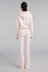 Sheer Romance Slim Hooded Zip-Up, Pink