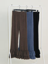 キューフリルカンカンニットブーツカットパンツ (leggings)