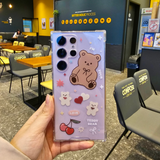 クリアジェリーハードスマホケース - Teddy's ver.2 [ iPhone,Galaxy]