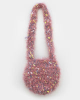 Pkong Bokashi Knitted Fur Mini Shoulder Cross Bag