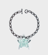 CHONKY ORCHID : Neck Choker ( chrome green )