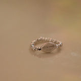 All is well, silver ring with Topaz_November Birthstone
