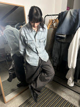 (2colors) レオパードバルーンストリングパンツ