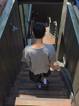  Avin Crop Waffle Short Sleeve T-Shirt 4C