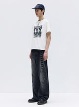 26SS★ ハンドペイントフェイデッドデニムパンツ