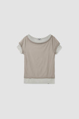 Mesh Layered Top / Beige
