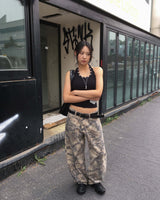 Tree denim pants